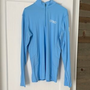 Under Armour Light Blue Long Sleeve Quarter-Zip Shirt